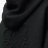 Anagram zip-up hoodie in wool Black