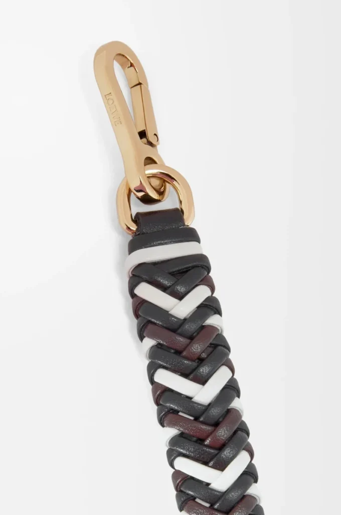 Arrow short strap in calfskin Black/Chocolate