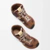 Ballet Runner 2.0 high-top in nylon and calfskin Brown/Yellow/Blue