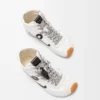 Ballet Runner 2.0 high-top in nylon and calfskin White/Black