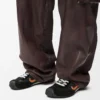 Ballet Runner 2.0 in nylon and calfskin Black/Orange/Pale Green