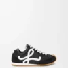 Ballet Runner 2.0 in nylon and calfskin Black/White