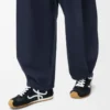 Ballet Runner 2.0 in nylon and calfskin Black/White
