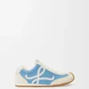 Ballet Runner 2.0 in nylon and calfskin Blue/White/Soft White