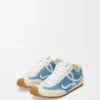 Ballet Runner 2.0 in nylon and calfskin Blue/White/Soft White