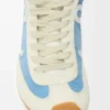 Ballet Runner 2.0 in nylon and calfskin Blue/White/Soft White