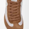 Ballet Runner 2.0 in nylon and calfskin Grey/White/Tan