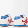 Ballet Runner 2.0 in nylon and calfskin White/Red/Blue