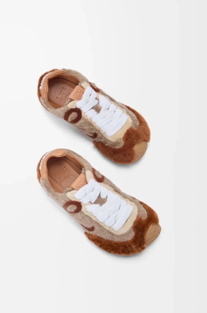 Ballet Runner 2.0 in shearling Tan Multitone