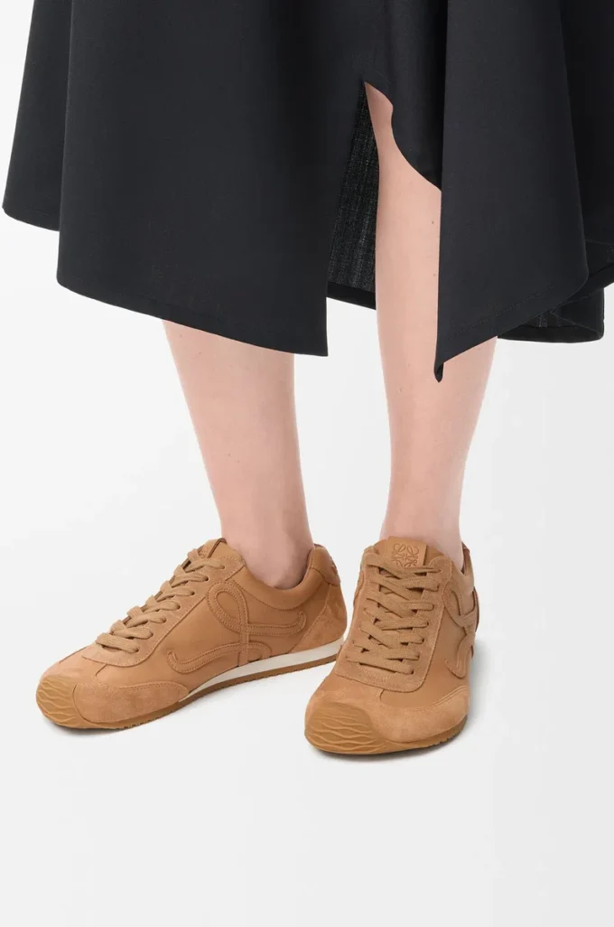 Ballet Runner 2.0 in soft calfskin Cinnamon