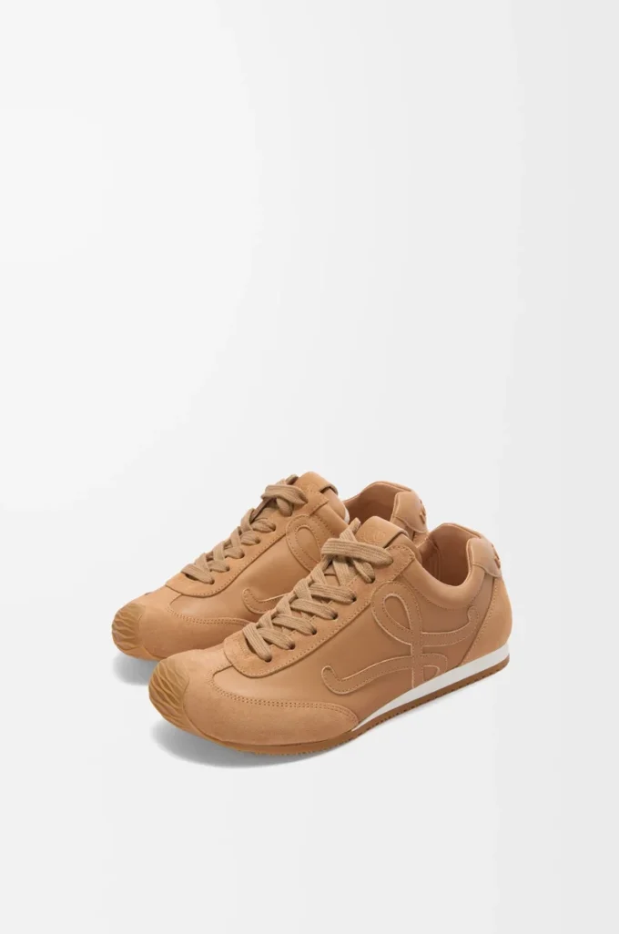Ballet Runner 2.0 in soft calfskin Cinnamon