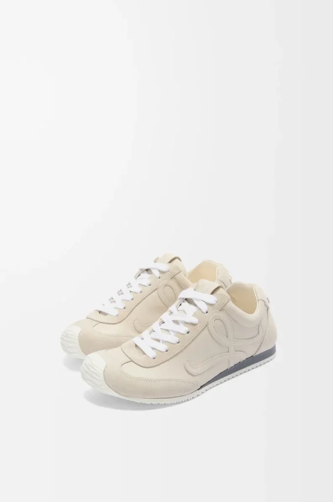 Ballet Runner 2.0 in soft calfskin White