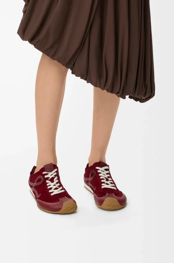 Ballet Runner 2.0 unlined in deerskin and vegetable-tanned calfskin Burgundy Ballet Runner 2.0 unlined in deerskin and vegetable-tanned calfskin Burgundy