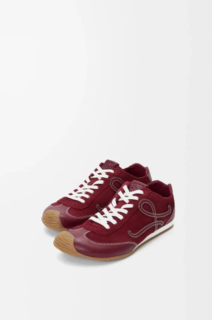 Ballet Runner 2.0 unlined in deerskin and vegetable-tanned calfskin Burgundy Ballet Runner 2.0 unlined in deerskin and vegetable-tanned calfskin Burgundy