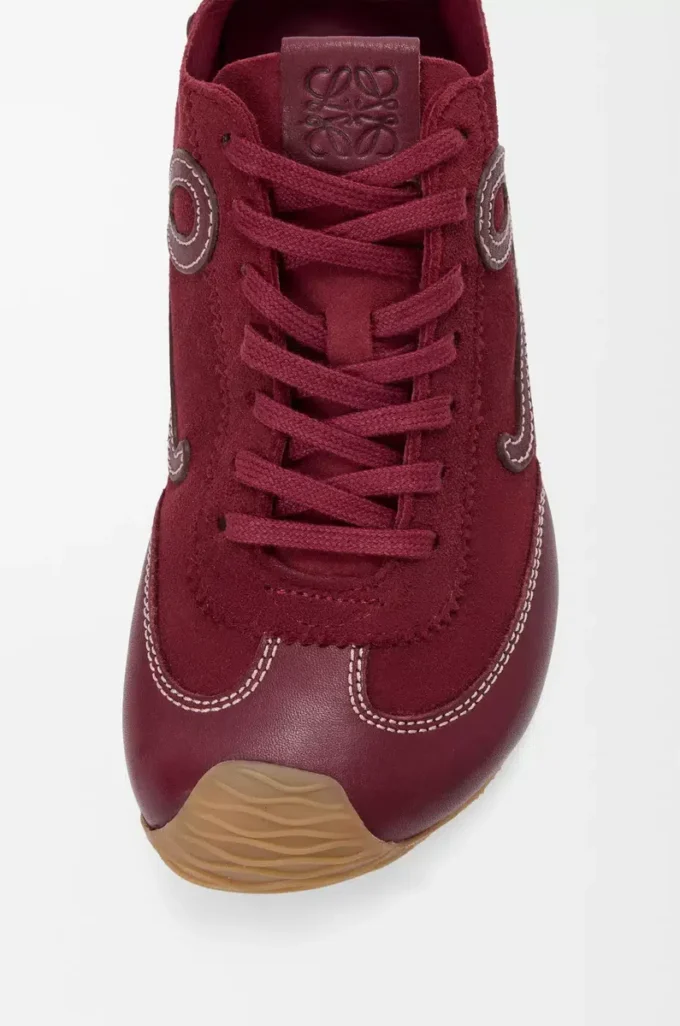 Ballet Runner 2.0 unlined in deerskin and vegetable-tanned calfskin Burgundy Ballet Runner 2.0 unlined in deerskin and vegetable-tanned calfskin Burgundy