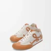 Ballet Runner 2.0 unlined in deerskin and vegetable-tanned calfskin Soft White/Tan
