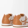 Ballet Runner 2.0 unlined in deerskin and vegetable-tanned calfskin Soft White/Tan