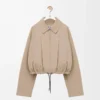 Balloon jacket in cotton Beige