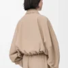 Balloon jacket in cotton Beige