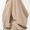 Balloon jacket in cotton Beige