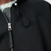 Balloon jacket in cupro blend Black