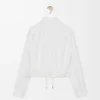 Balloon shirt in silk White Balloon shirt in silk White