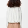 Balloon shirt in silk White Balloon shirt in silk White