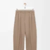 Barrel trousers in wool Sand Barrel trousers in wool Sand
