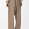 Barrel trousers in wool Sand Barrel trousers in wool Sand