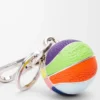 Basketball charm in calfskin and metal Multicolor
