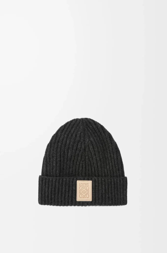 Beanie in cashmere Black