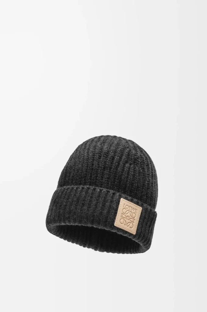 Beanie in cashmere Black
