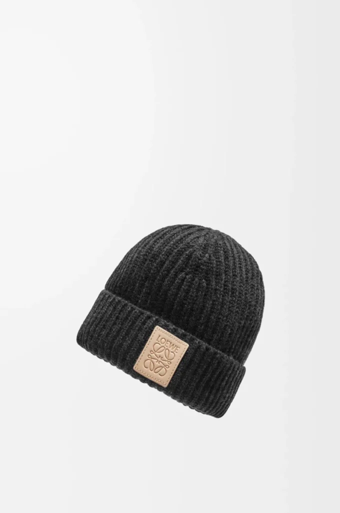 Beanie in cashmere Black
