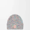 Beanie in wool and cashmere blend Multicolor