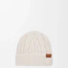 Beanie in wool Ecru