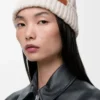 Beanie in wool Ecru
