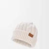 Beanie in wool Ecru