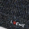 Beanie in wool, silk and alpaca blend Black Melange