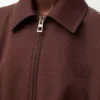 Belted jacket in cotton and silk Coffee