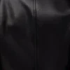 Belted jacket in nappa lambskin Black