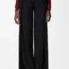 Belted trousers in wool Black Belted trousers in wool Black
