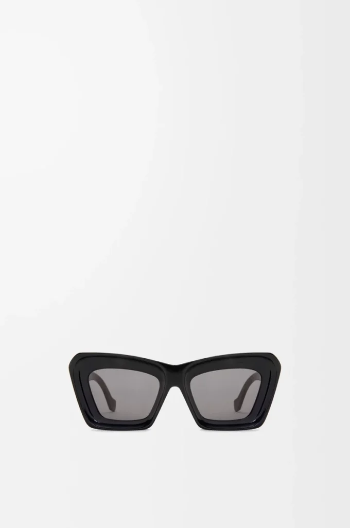 Beveled Cateye sunglasses Black