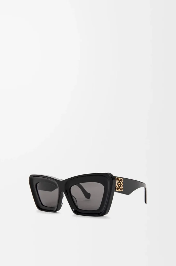 Beveled Cateye sunglasses Black