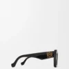 Beveled Cateye sunglasses Black