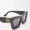Beveled Cateye sunglasses Black