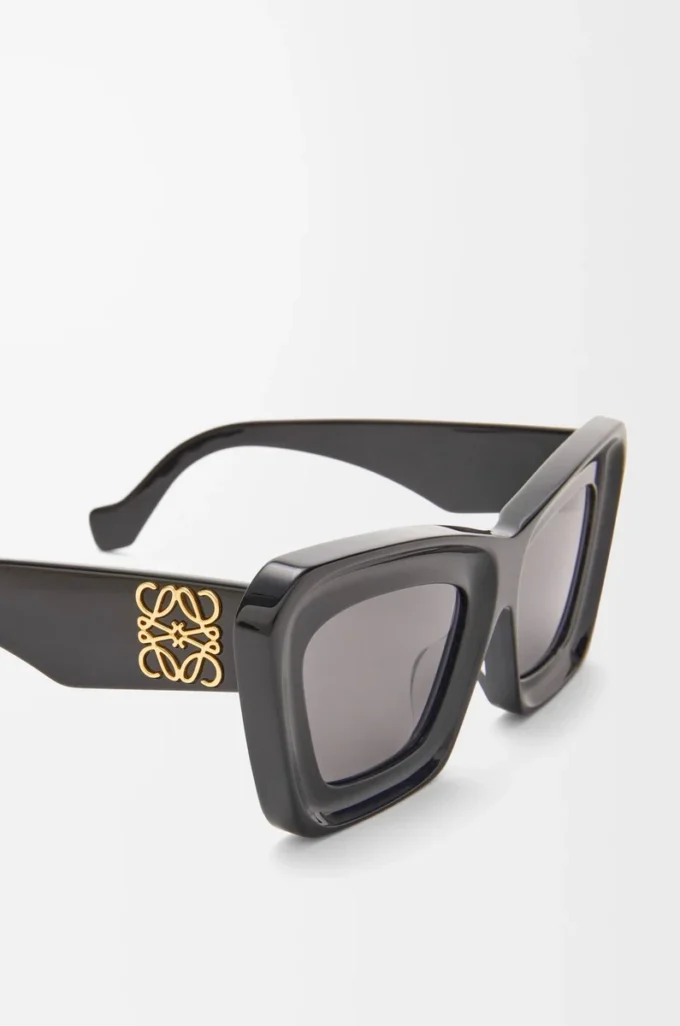 Beveled Cateye sunglasses Black