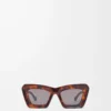 Beveled Cateye sunglasses Havana