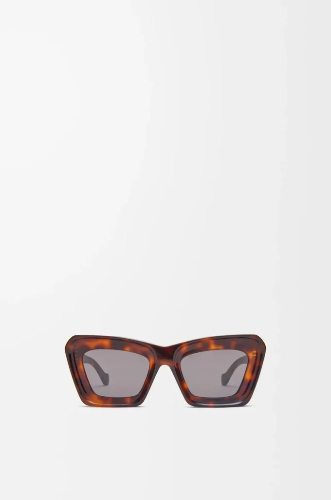 Beveled Cateye sunglasses Havana