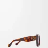 Beveled Cateye sunglasses Havana