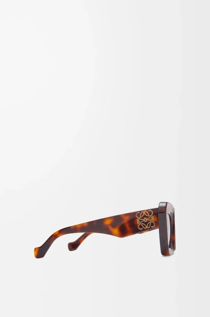 Beveled Cateye sunglasses Havana